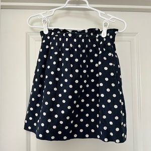 J crew blue and white skirt
